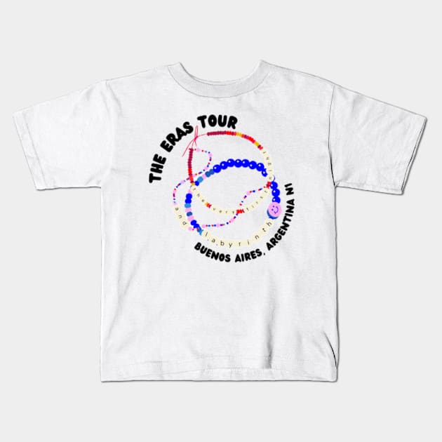 Buenos Aires Eras Tour N1 Kids T-Shirt by canderson13